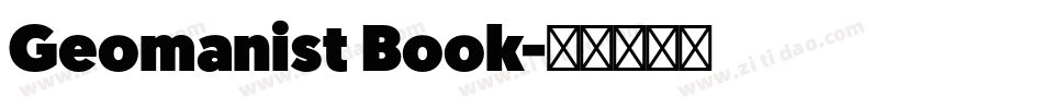 Geomanist Book字体转换